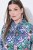 Ulla Popken 846952 Robe chemise fleurie Blanc - Robes midi - Robes midi grande taille