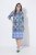 Ulla Popken 846952 Robe chemise fleurie Blanc - Robes midi - Robes midi grande taille