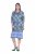 Ulla Popken 846952 Robe chemise fleurie Blanc - Robes midi - Robes midi grande taille