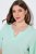 Ulla Popken 846971 Pyjama à motifs Vert clair - Pyjamas/vêtements de détente - 