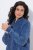 Ulla Popken 847035 Veste matelassée Bleu denim - Vestes - Vestes femme grande taille