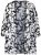 Ulla Popken 847060 Veste ouverte en mousseline dévorée Noir - Vestes - Vestes femme grande taille