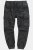 JP1880 847064 Pantalon cargo en cuir nappa d'agneau Noir - Pantalons en cuir pour homme en grandes tailles - Pantalons en cuir grande taille