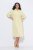 Ulla Popken 847224 Robe en lin mélangé Jaune - Robes d'été - Robes d'été grande taille