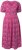 Ulla Popken 847409 Robe longue imprimée Rouge baie - Robes maxi - Robes maxi grande taille
