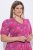 Ulla Popken 847409 Robe longue imprimée Rouge baie - Robes maxi - Robes maxi grande taille