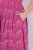 Ulla Popken 847409 Robe longue imprimée Rouge baie - Robes maxi - Robes maxi grande taille