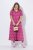 Ulla Popken 847409 Robe longue imprimée Rouge baie - Robes maxi - Robes maxi grande taille
