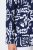 Ulla Popken 847586 Blazer en jacquard fleuri Bleu marine - Blazers - Blazers grande taille pour femme