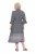 Ulla Popken 847798 Robe mi-longue trapèze à col V Noir - Robes midi - Robes midi grande taille
