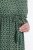 Ulla Popken 847798 Robe mi-longue trapèze à col V Vert foncé - Robes midi - Robes midi grande taille