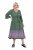 Ulla Popken 847798 Robe mi-longue trapèze à col V Vert foncé - Robes midi - Robes midi grande taille