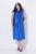 Ulla Popken 847862 Robe en satin Bleu roi - Robes d'été - Robes d'été grande taille