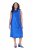 Ulla Popken 847862 Robe en satin Bleu roi - Robes d'été - Robes d'été grande taille