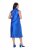 Ulla Popken 847862 Robe en satin Bleu roi - Robes d'été - Robes d'été grande taille
