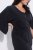 Ulla Popken 847909 Robe mi-longue fleurie Noir - Robes midi - Robes midi grande taille
