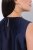 Ulla Popken 847918 Robe en mousseline fleurie Bleu marine - Robes midi - Robes midi grande taille