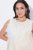 Ulla Popken 847918 Robe en mousseline fleurie Blanc cassé - Robes d'été - Robes d'été grande taille