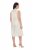 Ulla Popken 847918 Robe en mousseline fleurie Blanc cassé - Robes d'été - Robes d'été grande taille
