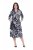 Ulla Popken 847972 Robe en maille fleurie Blanc - Robes en maille - 