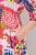 Ulla Popken 848015 Robe mi-longue imprimée à cordon Rose - Robes midi - Robes midi grande taille