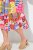 Ulla Popken 848015 Robe mi-longue imprimée à cordon Rose - Robes midi - Robes midi grande taille