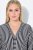 Ulla Popken 848052 Robe mi-longue rayée à ceinture à nouer Noir - Robes midi - Robes midi grande taille