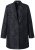 Ulla Popken 848099 Blazer fleuri en jacquard à boutonnage caché Noir - Blazers - Blazers grande taille pour femme