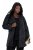 Ulla Popken 848099 Blazer fleuri en jacquard à boutonnage caché Noir - Blazers - Blazers grande taille pour femme