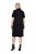 Ulla Popken 848105 Robe sweat Noir - Robes - Robes pour toutes les tailles