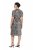 Ulla Popken 848137 Robe à sequins à imprimé animal Beige - Robes de soirée - Robes de soirée grande taille