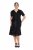 Ulla Popken 848140 Robe à sequins Noir - Robes de soirée - Robes de soirée grande taille