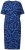 Ulla Popken 848162 Robe mi-longue imprimée Bleu marine - Robes midi - Robes midi grande taille