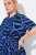 Ulla Popken 848162 Robe mi-longue imprimée Bleu marine - Robes midi - Robes midi grande taille