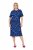 Ulla Popken 848162 Robe mi-longue imprimée Bleu marine - Robes midi - Robes midi grande taille