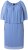 Ulla Popken 848169 Robe en mousseline trapèze Bleu clair - Robes midi - Robes midi grande taille