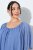 Ulla Popken 848169 Robe en mousseline trapèze Bleu clair - Robes midi - Robes midi grande taille