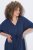 Ulla Popken 848224 Robe mi-longue à cordon Bleu marine - Robes midi - Robes midi grande taille