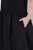 Ulla Popken 848305 Robe mi-longue sans manches à col V Noir - Robes midi - Robes midi grande taille