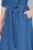 Ulla Popken 848491 Robe chemise Bleu denim - Robes midi - Robes midi grande taille