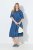 Ulla Popken 848491 Robe chemise Bleu denim - Robes midi - Robes midi grande taille