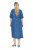 Ulla Popken 848491 Robe chemise Bleu denim - Robes midi - Robes midi grande taille
