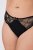 Ulla Popken 848522 Strings en dentelle lot de 3 Noir - Culottes - 