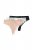 Ulla Popken 848522 Strings en dentelle lot de 3 Noir - Culottes - 