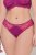 Ulla Popken 848522 Strings en dentelle lot de 3 Violet foncé - Culottes - 