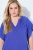 Ulla Popken 848526 Robe en lin mélangé à poches Bleu - Robes d'été - Robes d'été grande taille
