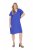 Ulla Popken 848526 Robe en lin mélangé à poches Bleu - Robes d'été - Robes d'été grande taille
