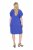 Ulla Popken 848526 Robe en lin mélangé à poches Bleu - Robes d'été - Robes d'été grande taille
