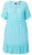 Ulla Popken 848724 Robe imprimée à volants Turquoise - Robes - Robes pour toutes les tailles
