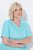 Ulla Popken 848724 Robe imprimée à volants Turquoise - Robes - Robes pour toutes les tailles